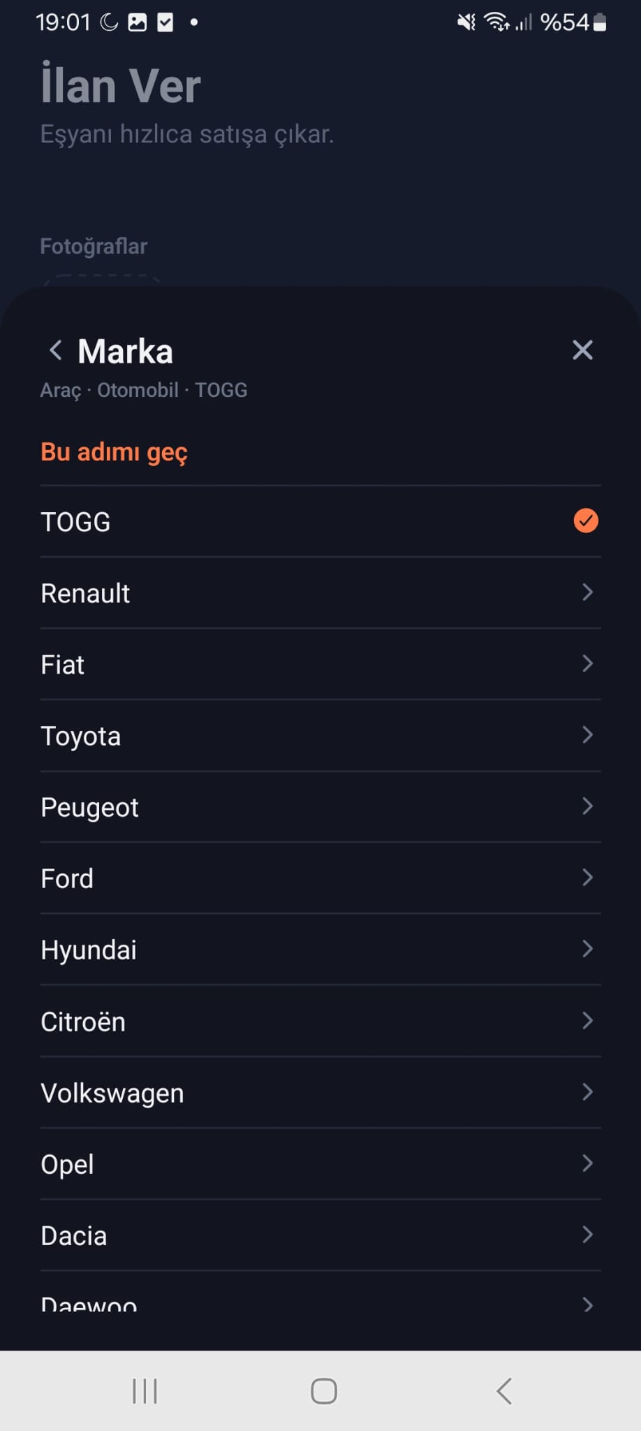 Stop82 kategori sihirbazı